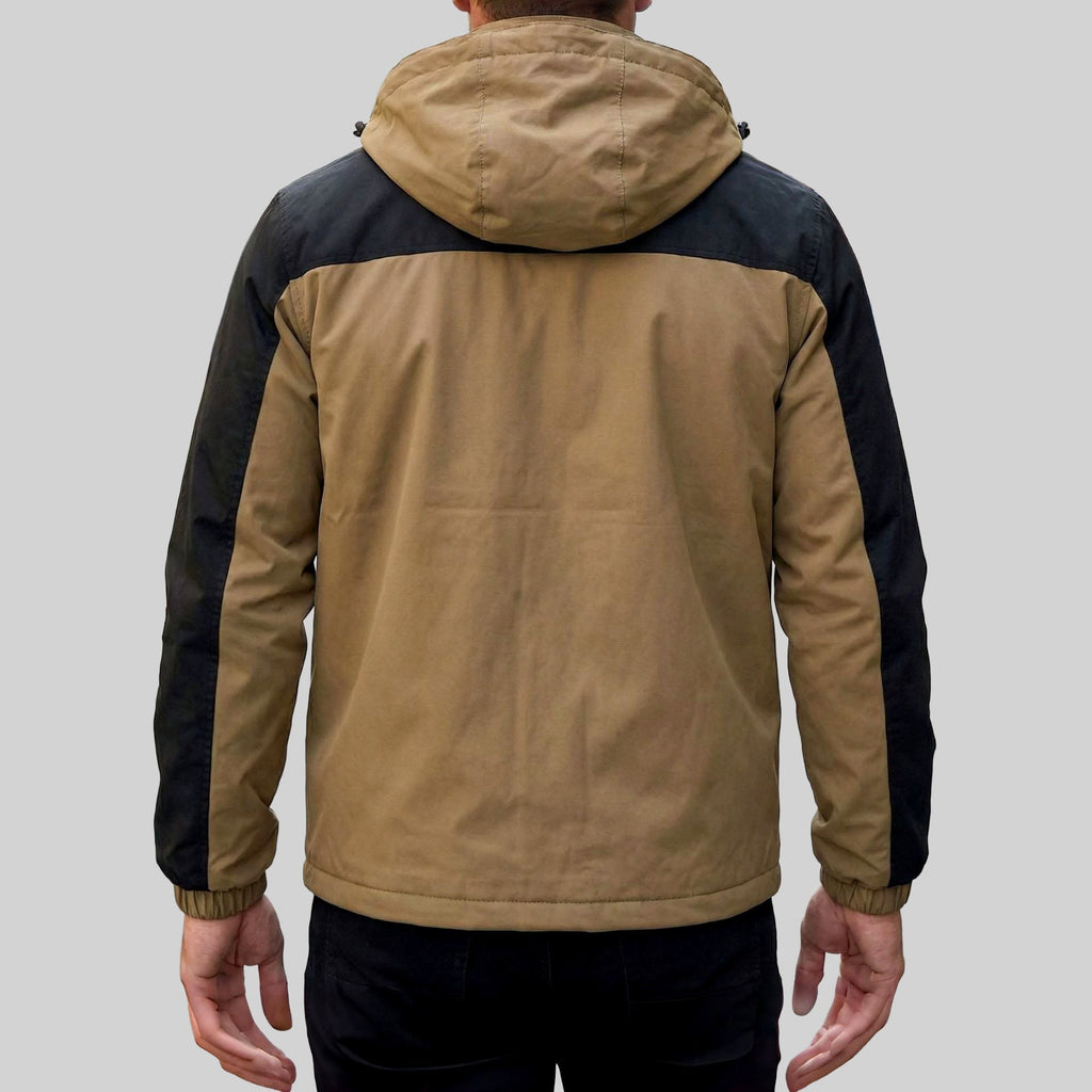 Nathan - Men's Color-Block Hooded Windbreaker Jacket