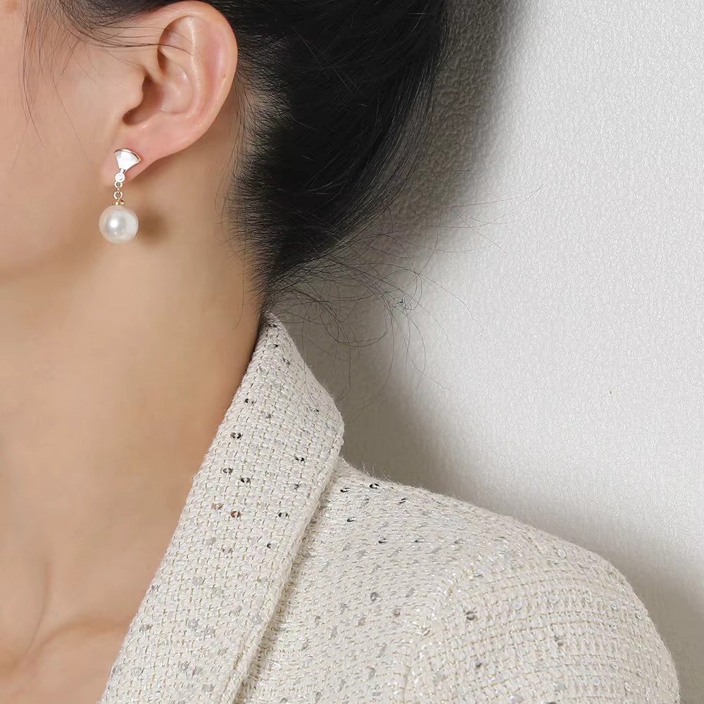 Silver Pearl Earrings Signature Collection Limited Edition One-of-a-Kind