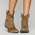 Harley Vintage Cowboy Ankle Boots