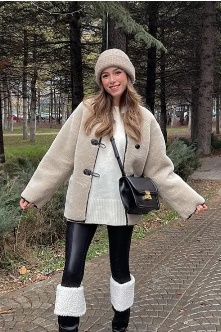 Modern Sherpa Fleece Loose Jacket