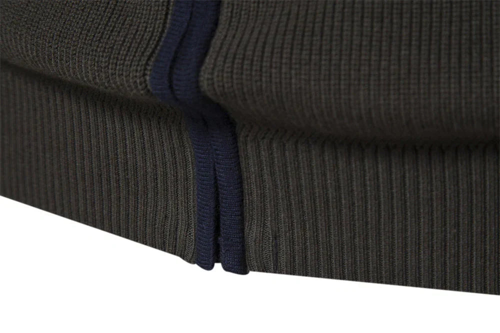 Breathable Knit Cardigan with Zip Front