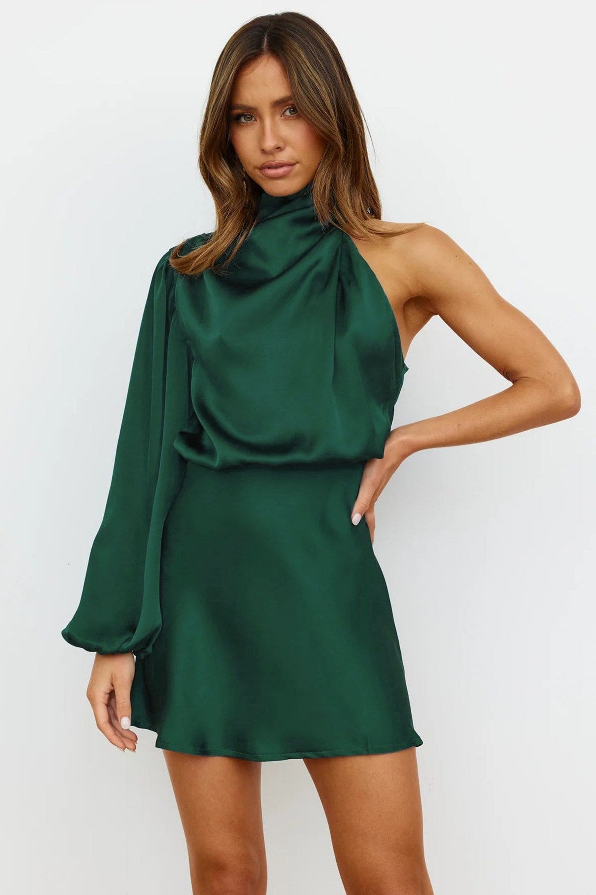 Lissy Mini-Length Dress Green