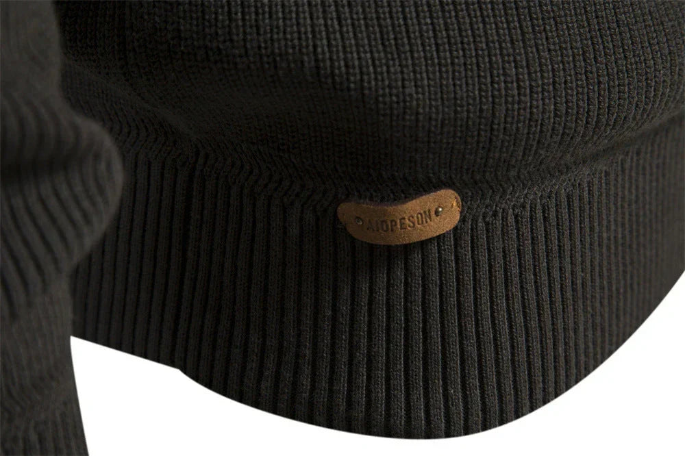 Breathable Knit Cardigan with Zip Front