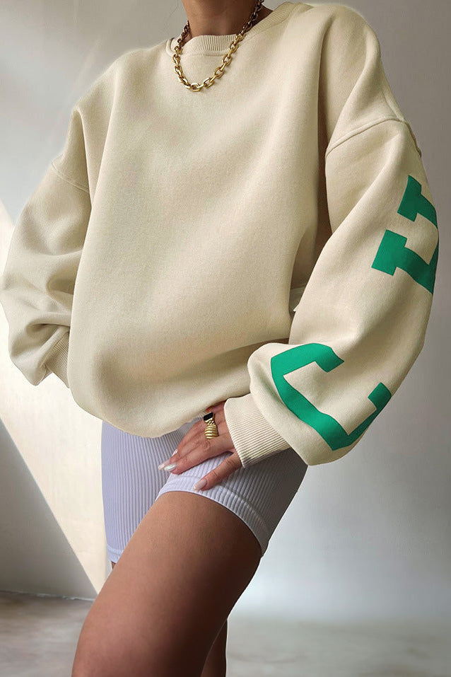 Modern Letter Graphic Sweatshirt