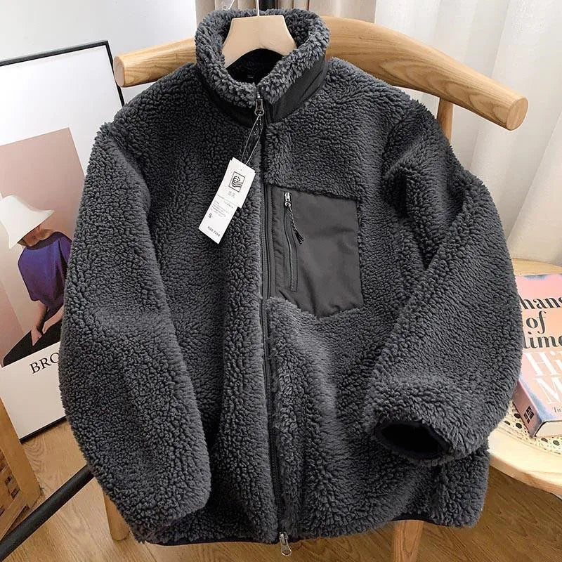Women’s Sherpa Zip Jacket With Chest Pocket