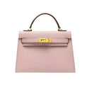 Fiorenza Top Handle Flap Vegan Leather Handbag - Compact Crossbody with Detachable Strap