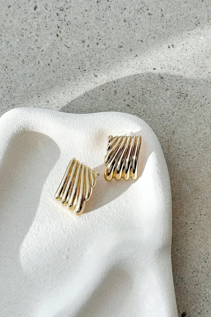 Statement Rina Earrings Gold