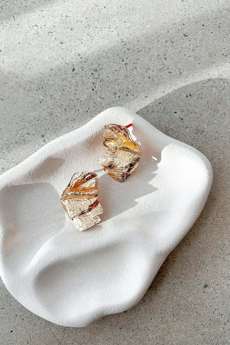 Statement Mase Earrings Gold