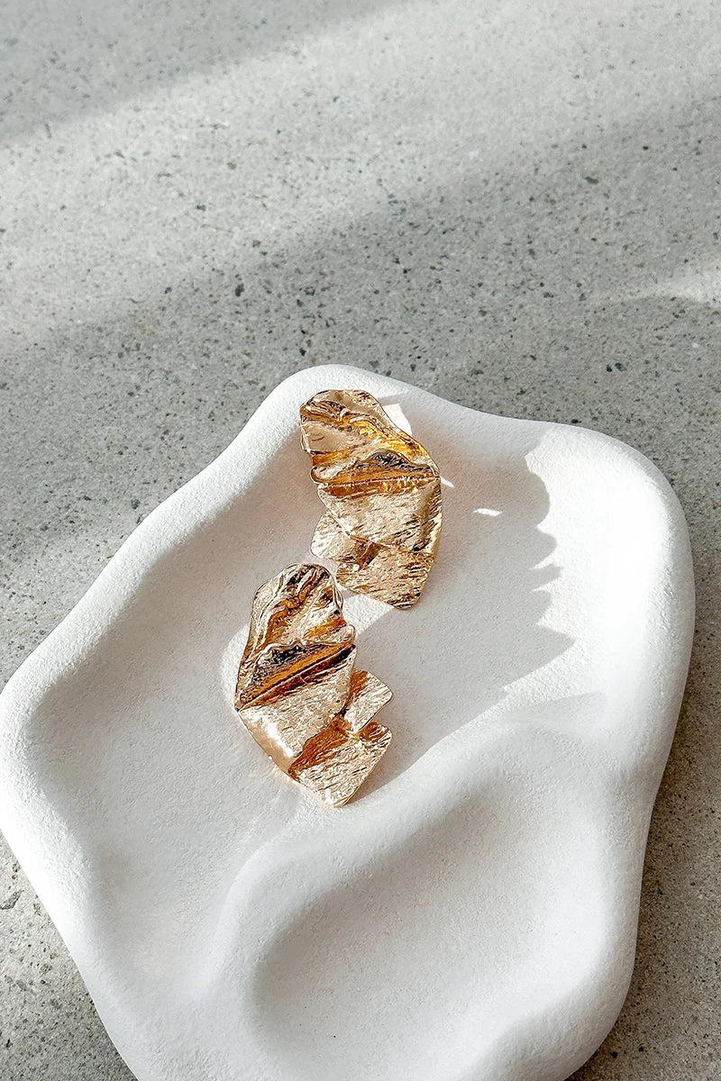 Statement Mase Earrings Gold