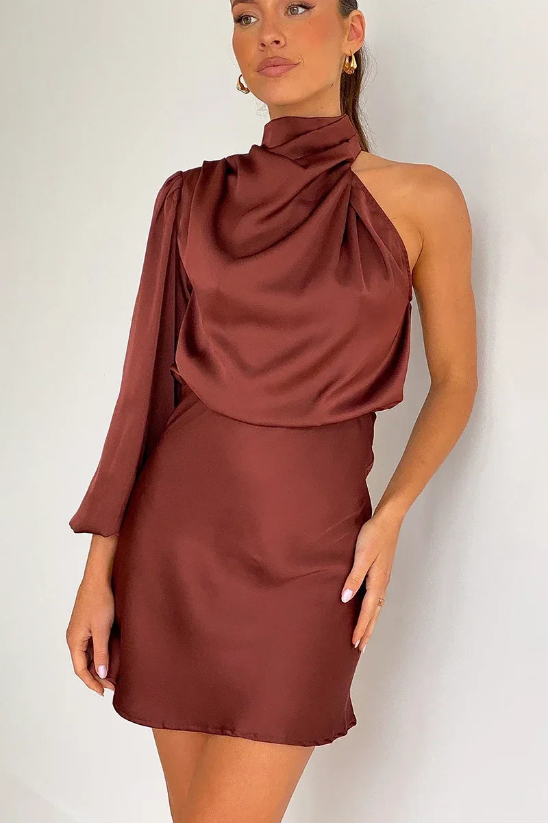 Lissy Mini-Length Dress Brown