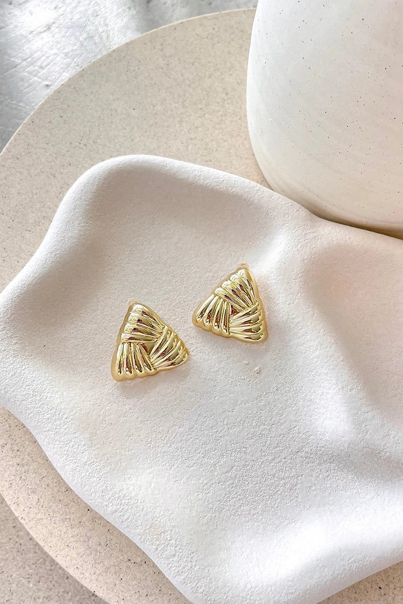 Statement Madalena Earrings Gold