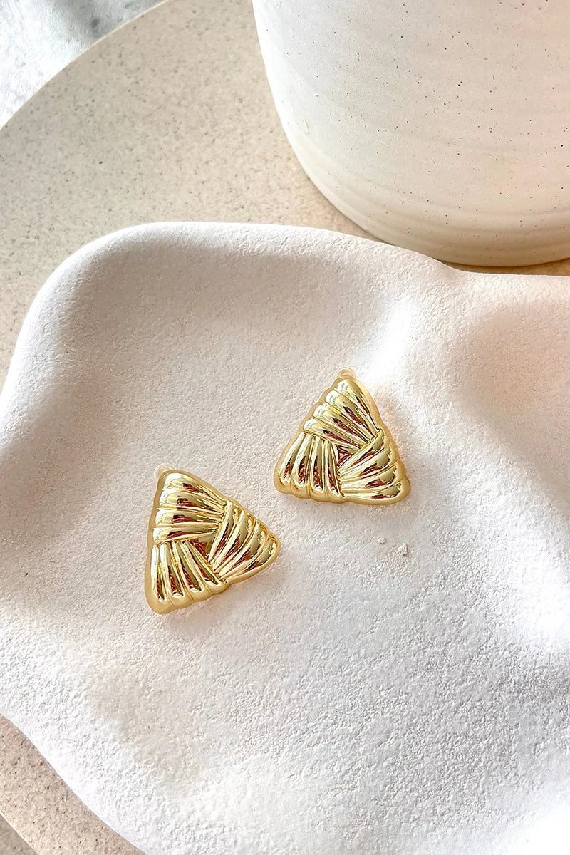 Statement Madalena Earrings Gold