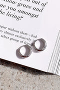 Statement Island Glow Hoop Earrings Sterling Silver