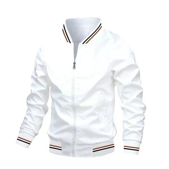 Breathable Denim Bomber Jacket