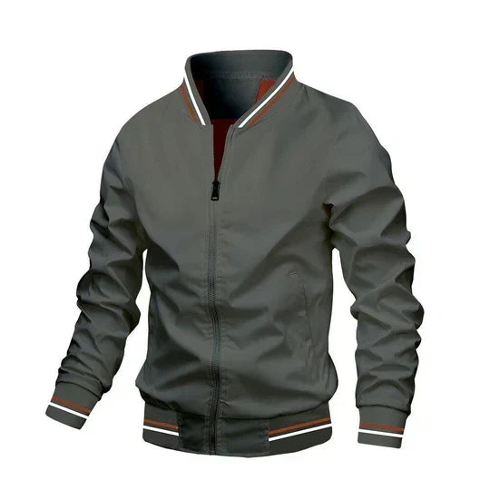 Breathable Denim Bomber Jacket
