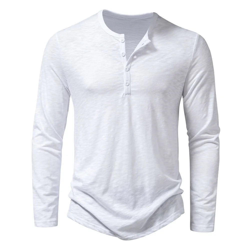 Men’s Long Sleeve Henley Shirt