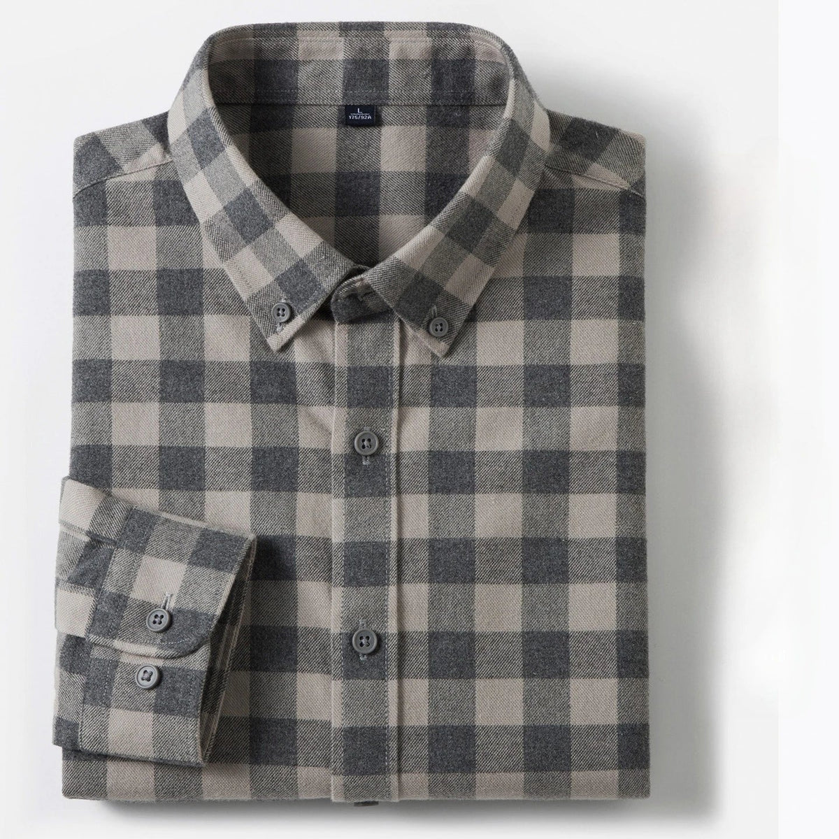 Men's Long Sleeve Plaid Button Down Shirt