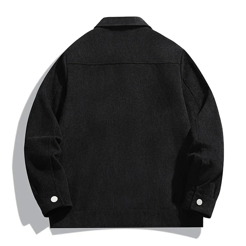 Corduroy Sweater with Button Front