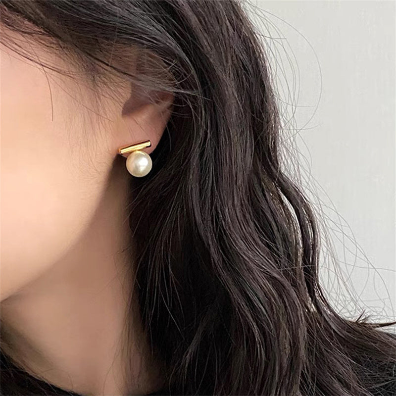 Mother-of-Pearl Bar Earrings