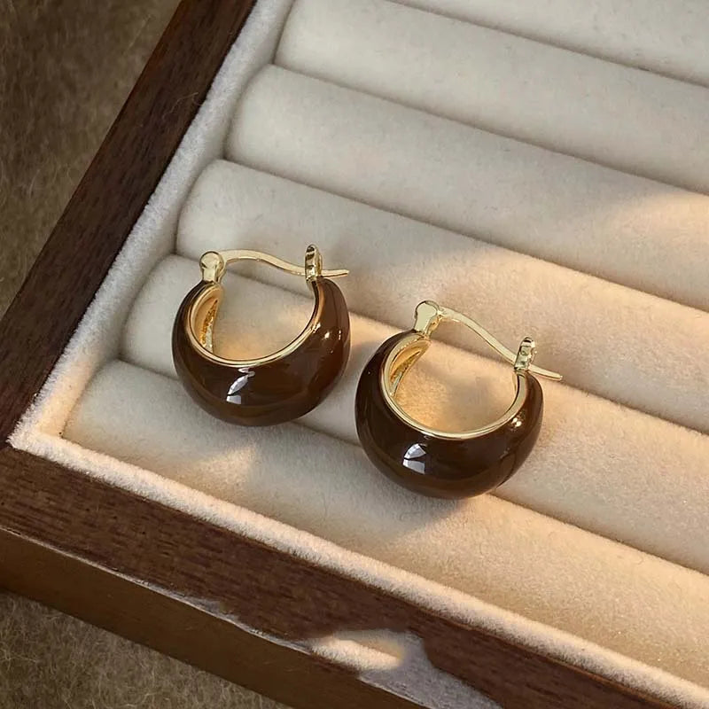 Vintage U Hoop Earrings Limited Edition Signature Elegance Collection
