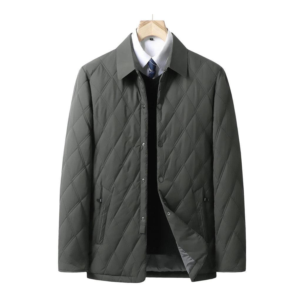 Quilted Jacket with Zip Front