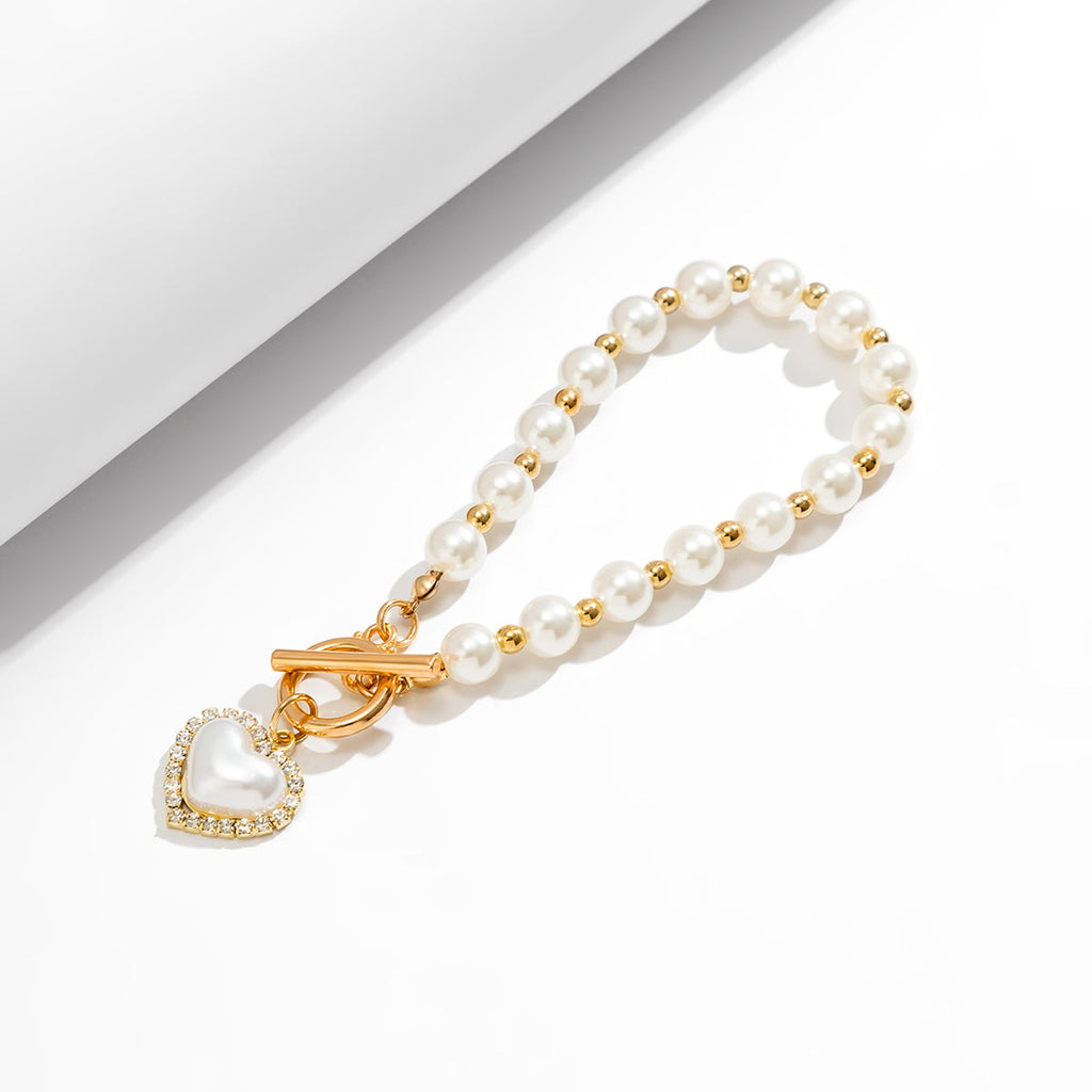 Freshwater Pearl Charm Bracelet - Olivia