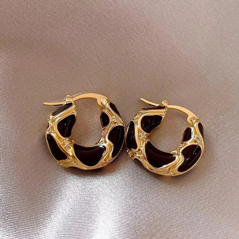 Vintage U Hoop Earrings Limited Edition Signature Elegance Collection