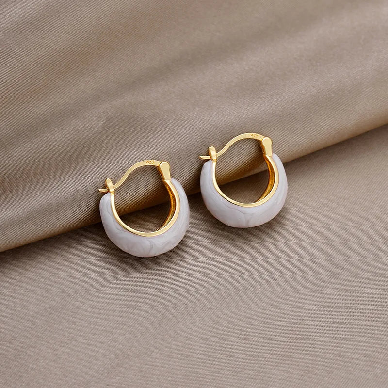Vintage U Hoop Earrings Limited Edition Signature Elegance Collection