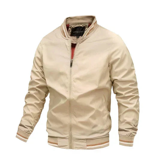 Breathable Denim Bomber Jacket