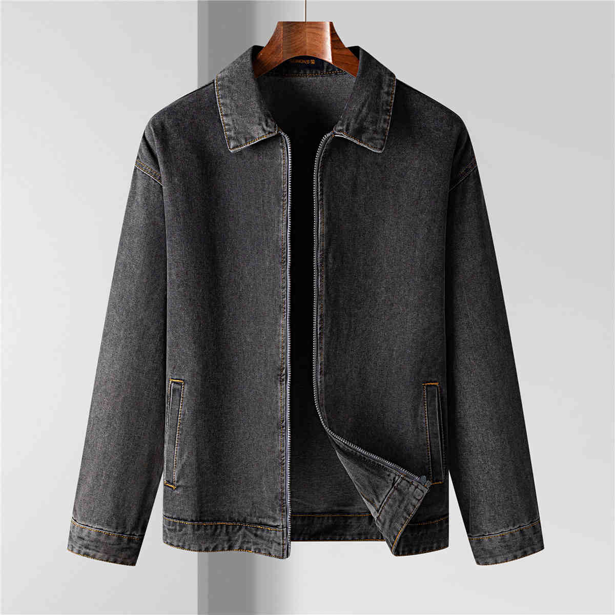 Vintage Denim Jacket with Button Front