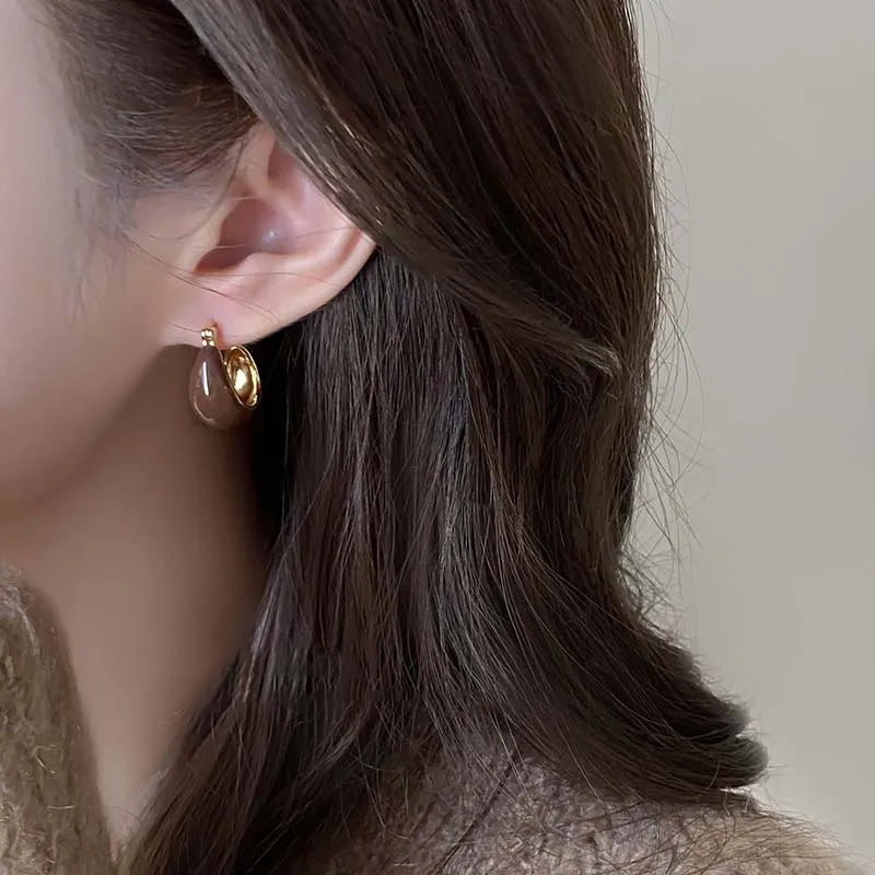 Vintage U Hoop Earrings Limited Edition Signature Elegance Collection