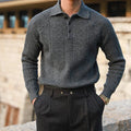 Polyester Sweater with Zip Front