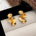 18K Gold and Sterling Silver Flower Stud Earrings Limited Edition