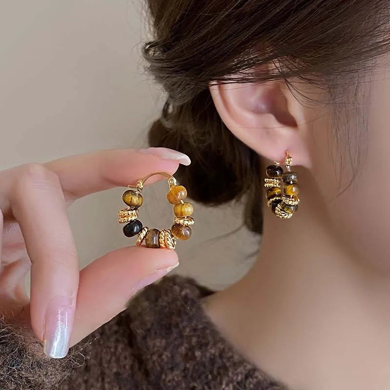 Vintage U Hoop Earrings Limited Edition Signature Elegance Collection