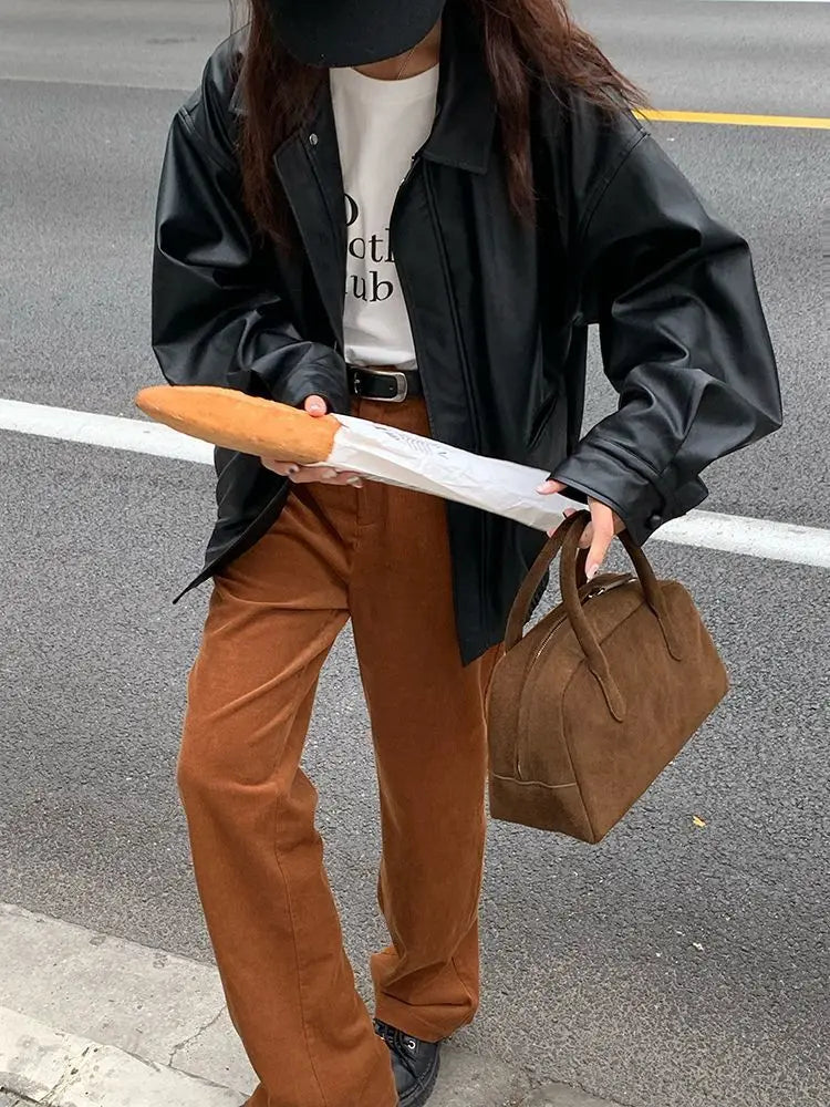 Vintage Leather Jacket with a Characterful Look