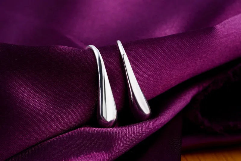 Sterling Silver Teardrop Earrings Exclusive Edition Made in the UK