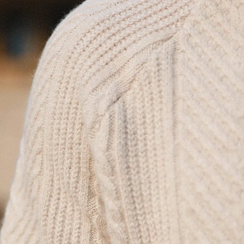 Polyester Sweater with Zip Front