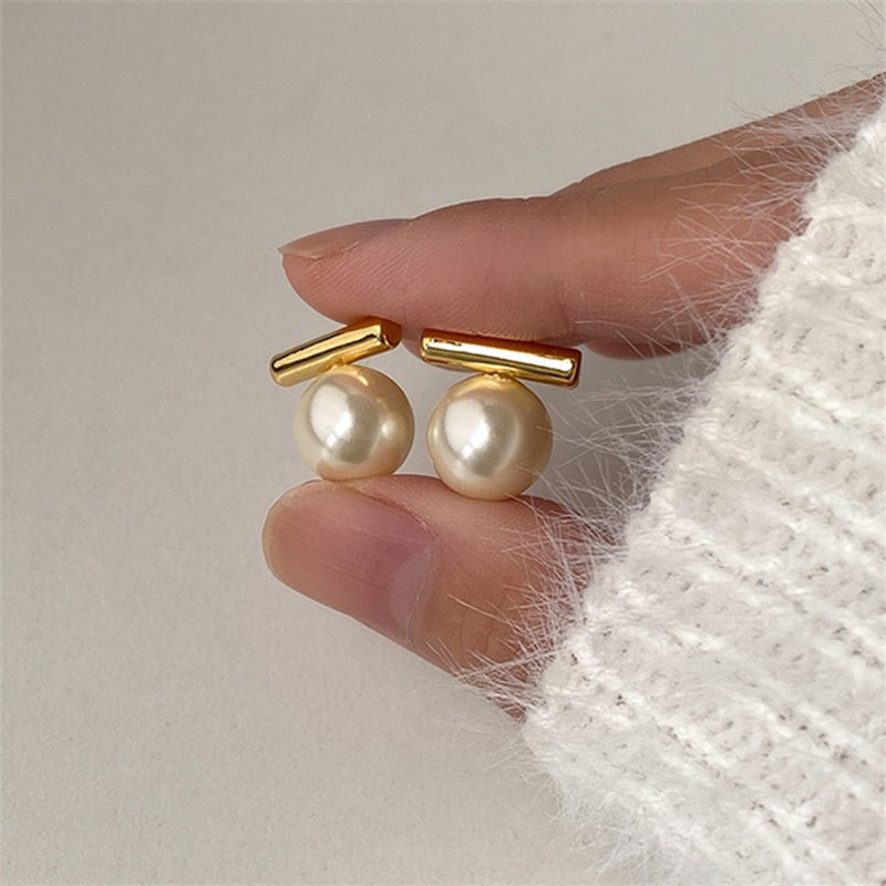 Mother-of-Pearl Bar Earrings