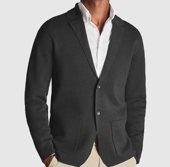 Wool Blend Sweater with Longline Cut