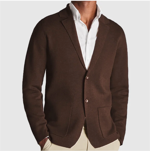 Wool Blend Sweater with Longline Cut