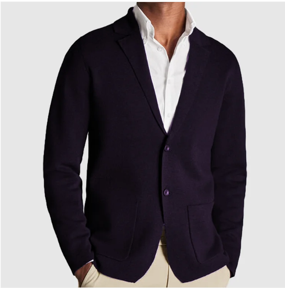 Wool Blend Sweater with Longline Cut