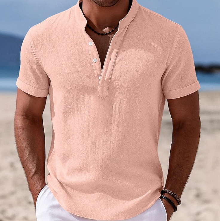 Atlas - Summer Button-Up Short Sleeve Shirt