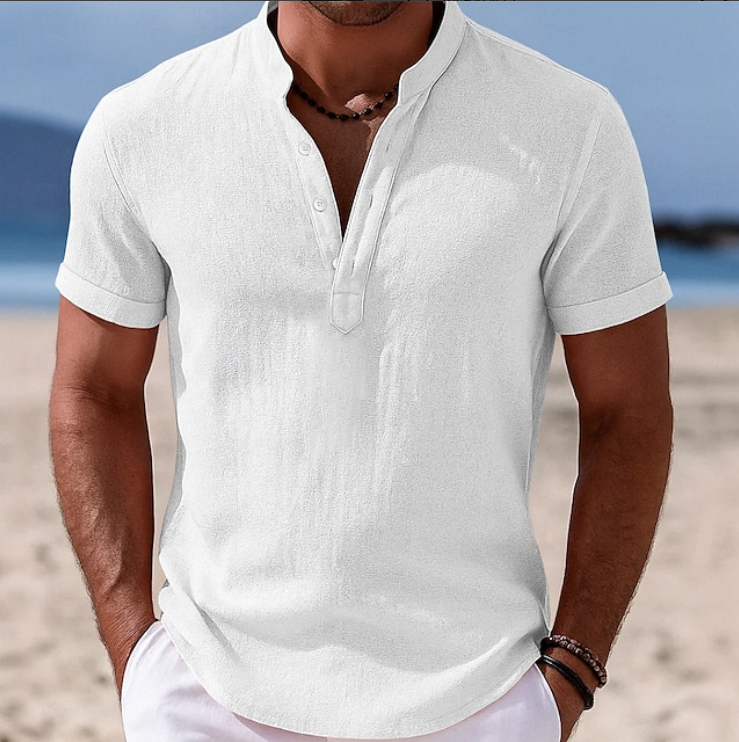 Atlas - Summer Button-Up Short Sleeve Shirt