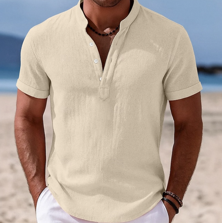 Atlas - Summer Button-Up Short Sleeve Shirt