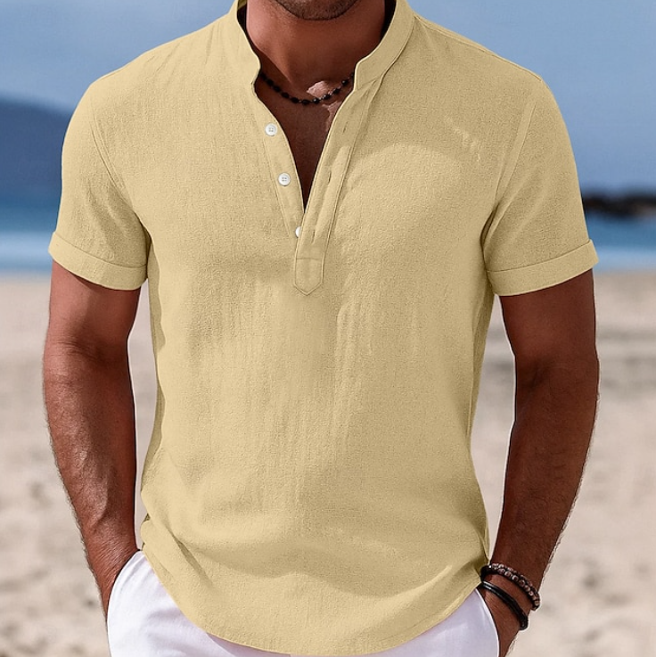 Atlas - Summer Button-Up Short Sleeve Shirt