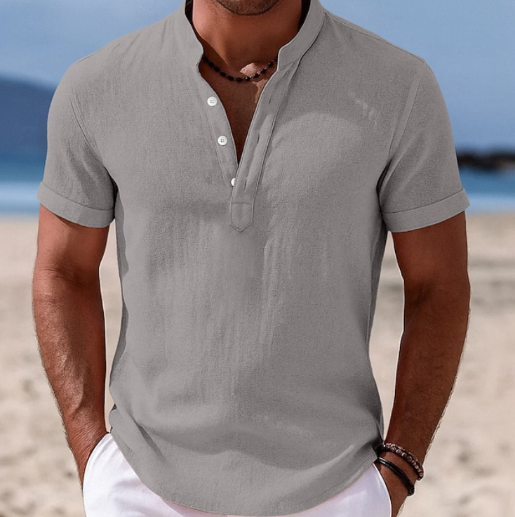 Atlas - Summer Button-Up Short Sleeve Shirt