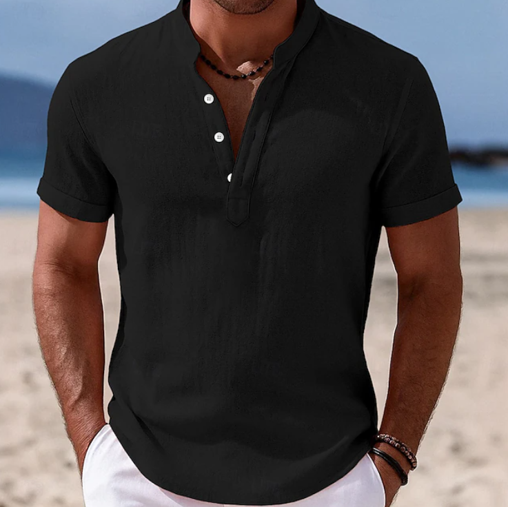 Atlas - Summer Button-Up Short Sleeve Shirt
