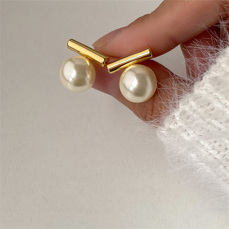 Mother-of-Pearl Bar Earrings