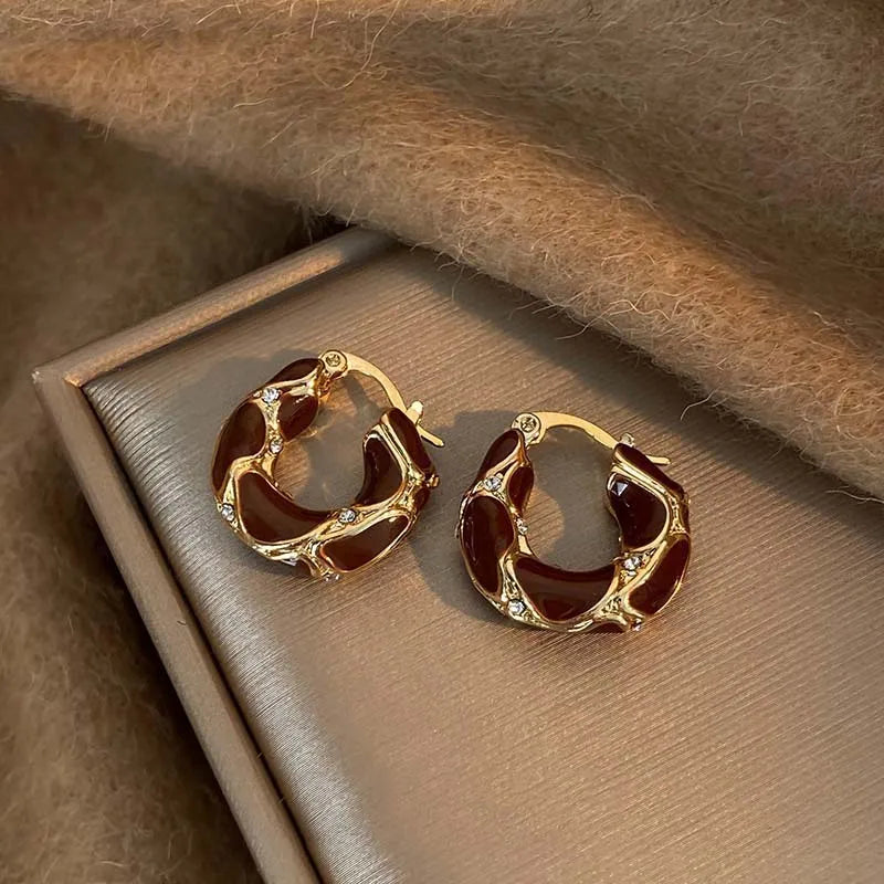 Vintage U Hoop Earrings Limited Edition Signature Elegance Collection