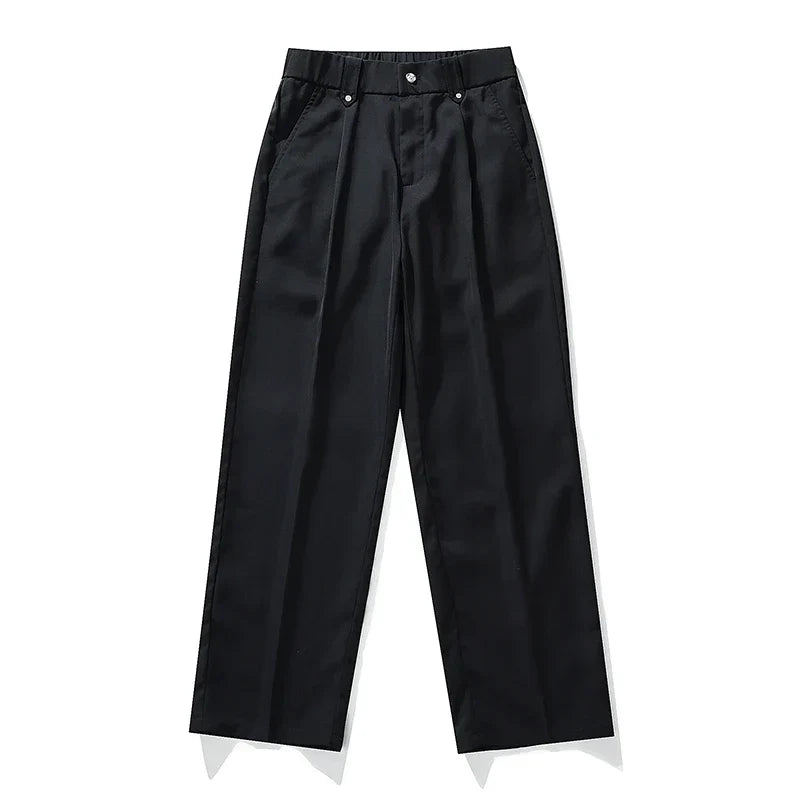 Men’s Pleated Wide Leg Dress Pants